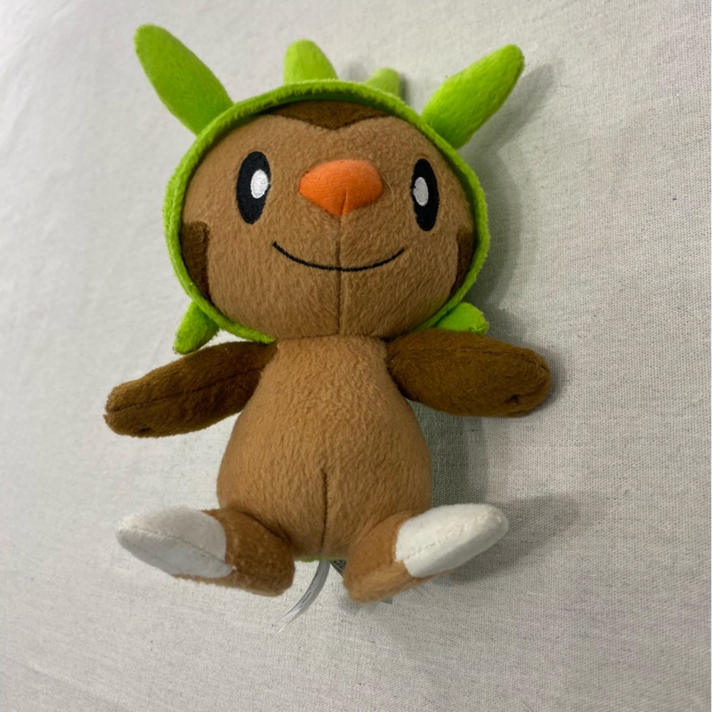 Pokemon XY Chespin Plush Toy Stuffed Animal 9" Tomy 2015